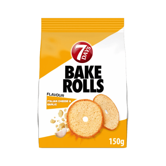 Bake Rolls Mini Käse & Knoblauch (150g) 7 Days - Araxxon